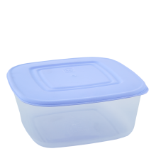 Food storage container square 3L (transparent / lilac)