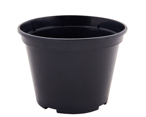 Round plant pot 28,0x22,0cm (black)