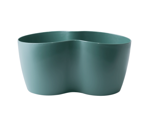 Flowerpot for cactus for 2 plants (green)