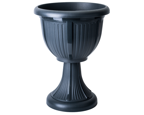 Flowerpot "Leon" with tray deep 31cm (granite)