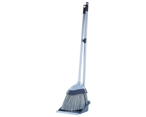 Set of broom and scoop "Euro" (granite / gray)