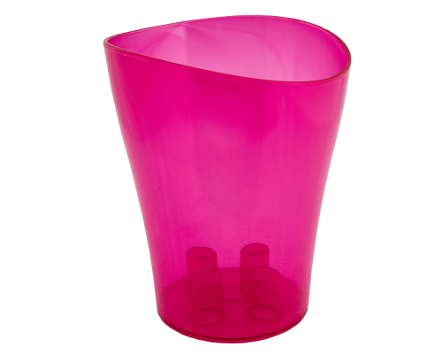 Flowerpot "Nika" for orchids 16x19cm (ruby transparent)