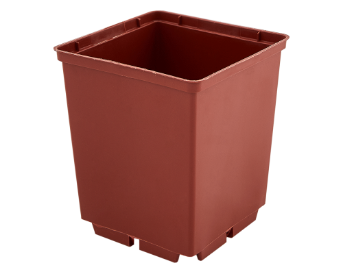 Square plant pot 7,0x 8,0cm (terracotta)