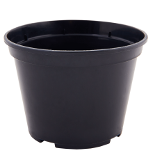 Round plant pot 11,0x 8,0cm (black)