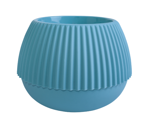 Flowerpot "Boho" d14cm (gray blue)