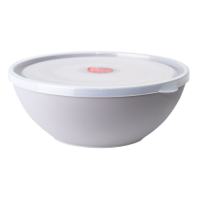 Bowl with lid 3L (cocoa / transparent)