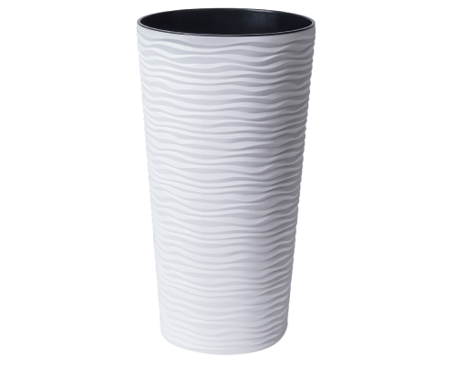 Flowerpot "Fusion" with insert d35,5x66cm (white)