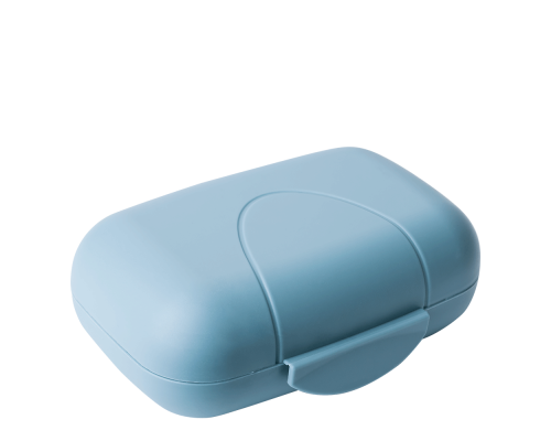 Traveling soap dish (gray blue)