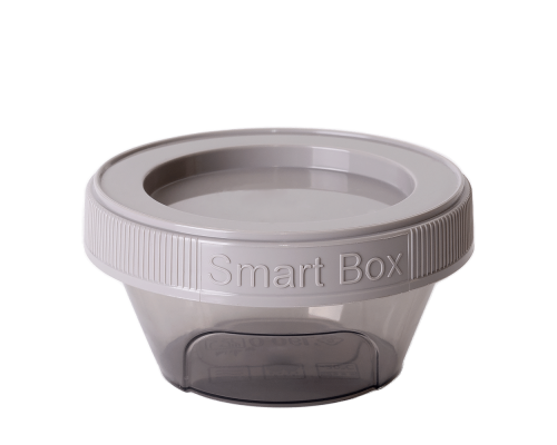 Container "Smart Box" round 0,06L (brown transparent / cocoa)