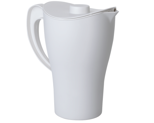 Pitcher with lid (white rose)