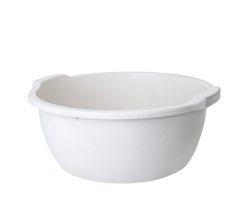 Round basin 15L (white rose)