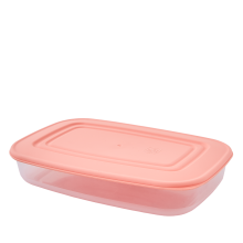 Food storage container rectangular 0,95L (transparent / apricot)