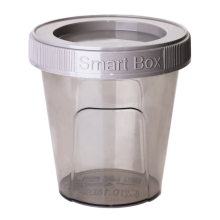 Container "Smart Box" round 0,18L (brown transparent / cocoa)