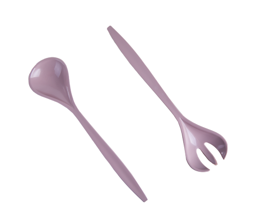 Fork and spoon for salad (freesia)