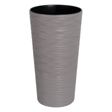 Flowerpot "Fusion" with insert d16x30cm (cocoa)