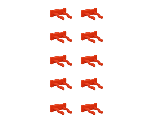 Клипса 12х30х35мм. (10шт.) (оранж.)