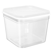 Container for bulk products "Fix" 0,6L (transparent / white)