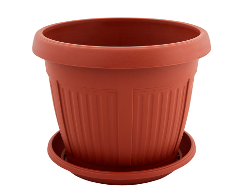 Flowerpot "Terra" with tray 40x30cm (terracotta)