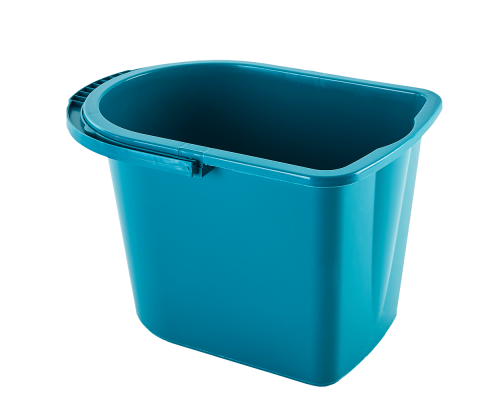 Rectangular pail 14L (turquoise)