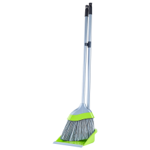 Set of broom and scoop "Euro" (olive / gray)