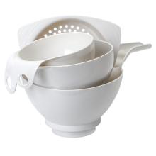 Набор сливных воронок "4 в 1" (белая роза)