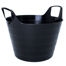 Soft building round bucket 29 L (black)