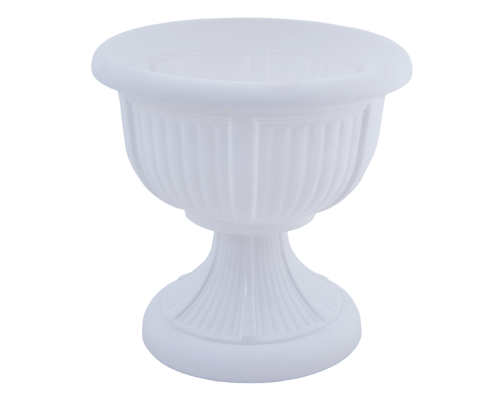 Flowerpot "Leon" with tray 51cm (white)