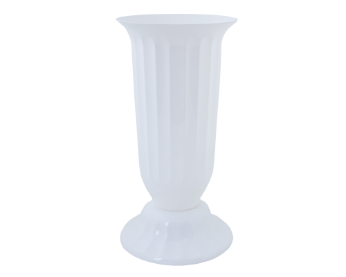 Flowerpot "Flora" with tray 51cm (white)