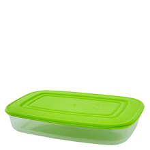 Food storage container rectangular 0,95L (transparent / olive)