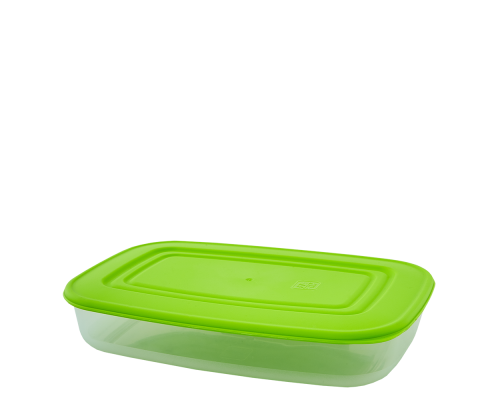 Food storage container rectangular 0,95L (transparent / olive)