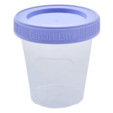 Container "Smart Box" round 0,24L (transparent / lilac)