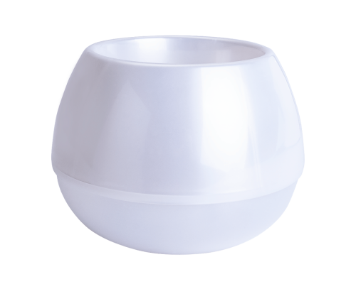 Flowerpot "Sphere" d10cm (white pearl)