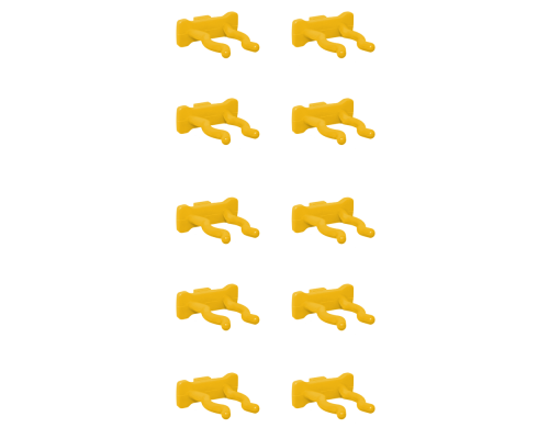 Клипса 12х30х35мм. (10шт.) (т.жёлтый)