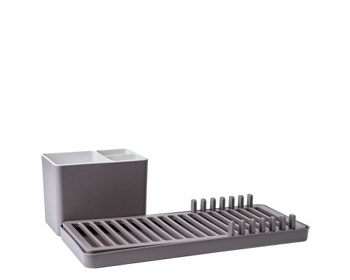 Dish drainer with tray "Mini plus" (cappuccino)