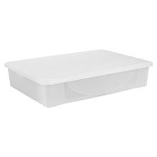 Storage box with lid 45L (transparent)