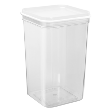Container for bulk products "Fix" 1,3L (transparent / white)
