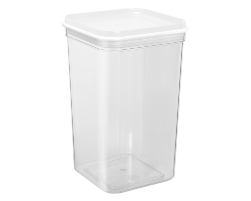 Container for bulk products "Fix" 1,3L (transparent / white)