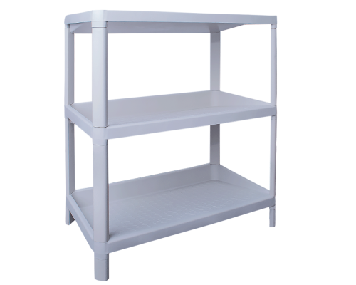 Shoe racks of 3 sections (white rose)