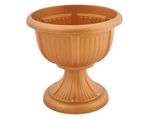 Flowerpot "Leon" with tray 51cm (bronze)