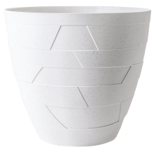 Flowerpot "Ceramo" with insert d19,5x17,5cm (white rose concrete)