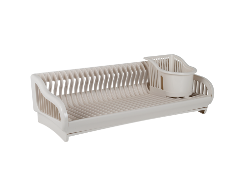 Dish drainer "2 in 1" 53x23x19cm (white rose)