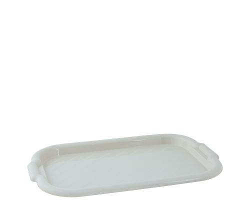 Rectangular tray 45x30x4cm (white rose)