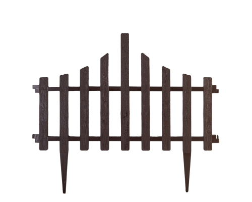 Set for lawn fence "Fence" (dark brown)