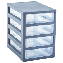 Universal organizer for 4 drawers (granite / transparent)