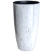 Вазон "Альфа" d22х41,5см. Stone (белый мрамор)