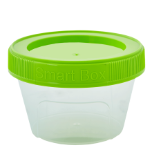 Container "Smart Box" round 0,2L (transparent / olive)