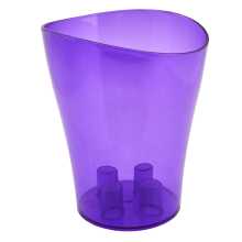 Flowerpot "Nika" for orchids 13x15,5cm (violet transparent)