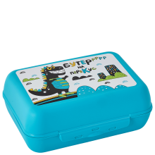Lunch-box with decor (Buddy: turquoise)