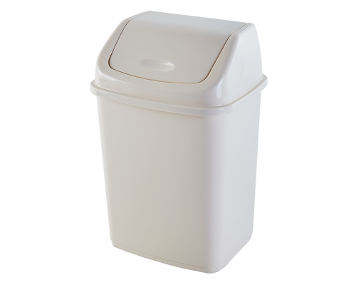 Garbage bin 10L (white rose)