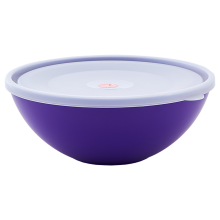 Bowl with lid 0,8L (dark lilac / transparent)